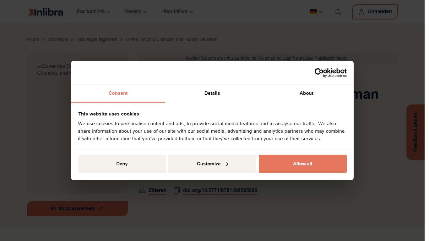 Crime, Second Chances, and Human Services - Inlibra